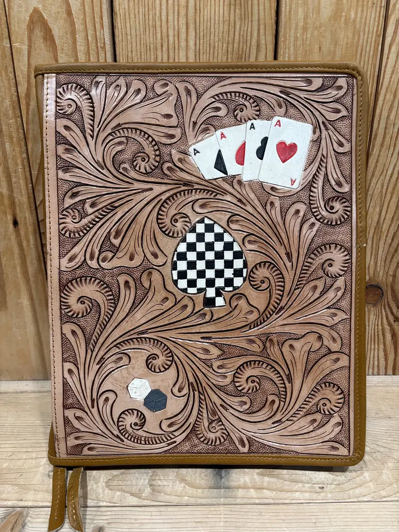 Cowhide & Tooled Leather Zipper Portfolios/Planners!