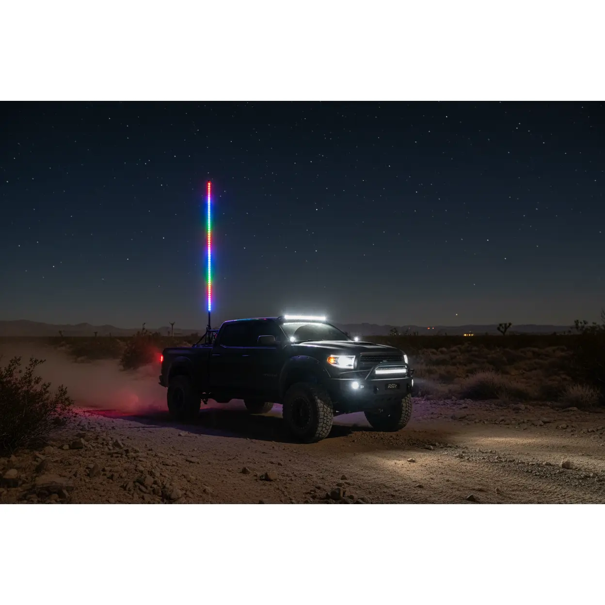 Alpena Brite Whip Flo 44.5in Remote Control Dynamic Lighting Whip - Bracket Mount, Flexible Durable Spring Mounting Base, Multicolor, New (Automotive & Motorcycle Light Bars & Work Lights)