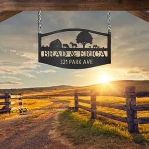 Farm Ranch Address - Personalized Metal Sign