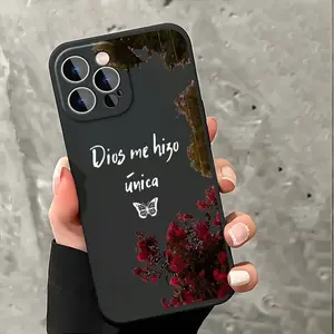 Jesus Christ Featured Aesthetic Phone Case for Various iPhone Models including 16, 11, 15, 14, 13, 12 Pro Max, and XR Plus. A black and white design, perfect as a Christian gift for women