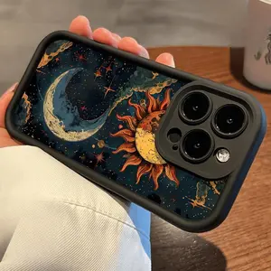 TPU Phone Case for iPhone17 Pro Max, Air  15 16 14 Pro Max 13 12 11 XR XS Plus E  Mysteries of the Universe Pattern Full Body Protection Shockproof Soft Silicone Cover Cellphone Protective Casing