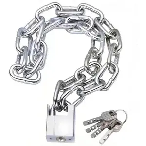 Security Chain Lock,Bike Chain Lock, Premium Case-Hardened Security Chain ,Cannot Be Cut with Bolt Cutters Or Hand Tools, Ideal for Motorcycles, Bike, Generator, Gates ,Outdoor Furniture