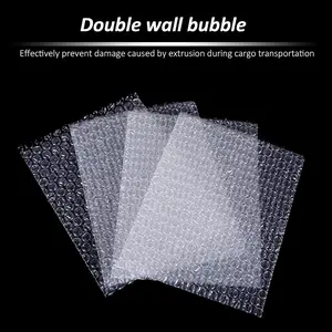 High-PQ Bubble Pouches Wrap, Clear Not Self-Seal Bubble Out Bags with Double Walled Cushioning, Ideal for Packing, Shipping, Storage, Moving (50PCS-6x8Inches)