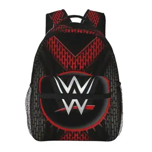 WWE Backpack Wwe elite Cute Bookbag with 1 Large Main Compartment & Front Utility Pocket wwe merch Lightweight School Bag for Elementary & Middle School Students