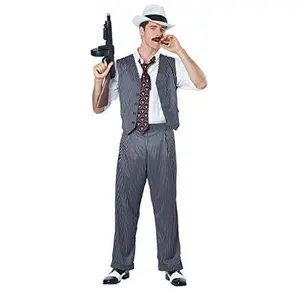 Mobster - Gangster - 1920's - Vest - Pants - Tie - Costume - Adult - 3 Sizes