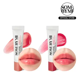 [SOME BY MI] V10 Hyal Lip Sunscreen Balm Duo SPF 15 - Tinted Lip Balm for Dry & Sensitive Lips - SPF Lip Balm - Jelly Glow Color Lip Butter Balm