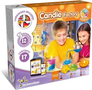 Science4you Candle Kit for Kids - Make Your Own Candles with This Unique Candle Making Kit for Children with 12 Science Experiments for Kids Age 8+