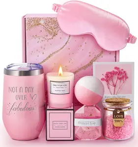 Mothers Day Gift Baskets for Women, 7pcs Unique Birthday Gifts for Women, Best Friend Birthday Gifts, Get Well Soon Gift Basket Sending Sunshine Gifts Cheer Up Box - Unique Mothers Day Gifts for Mom, Friends, and Wife, SpringTok