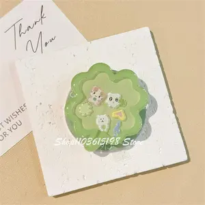 Korea Cute Quicksand Lucky Clover Magnetic Holder Grip Tok Griptok Phone Holder Phone Stand Support For iPhone Magsafe Smart Tok