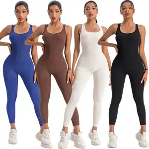 Ribbed spotted jumpsuit, sexy shapewear, sleeveless jumpsuit, women’s sportswear, nylon women’s sportswear, fitness sportswear, fitness apparel GARMENTARY