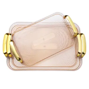 Large White Serving Trays Set (set of 3) - Reusable Serving Platters for Cookie, Appetizer, Charcuterie, Snack, Dessert, Party Food Display - Stackable Kitchen CounterTop Tray Essential for Thanksgiving turkey Essential for Christmas parties