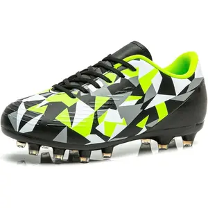 Kids Firm Ground Soccer Cleats Boys Girls Athletic Outdoor Football Shoes