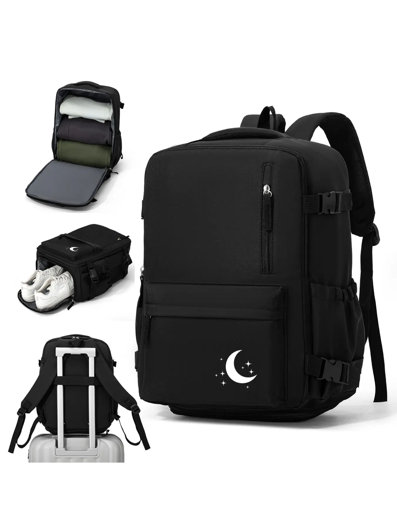 Ryanair 40x30x20cm Casual Travel Backpack, Airline Approved Carry-On Bag, Seat Under Cabin Pack, Hiking Backpack, 14 Inch Laptop Case, Tsa Certified