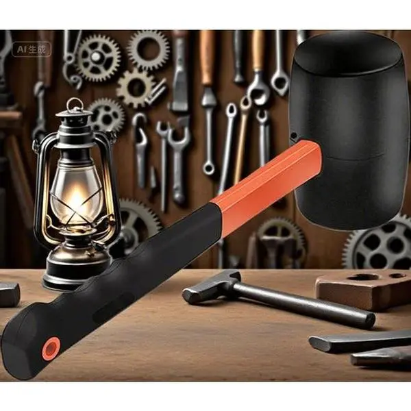 12 Oz Shock-Absorbing Mallet for Woodworking, Camping Gear, Flooring Tools, Tent Accessories, Home Improvement with Fiberglass Handle, Durable & Lightweight, Non-Slip Grip repair  tools auto body repair tool