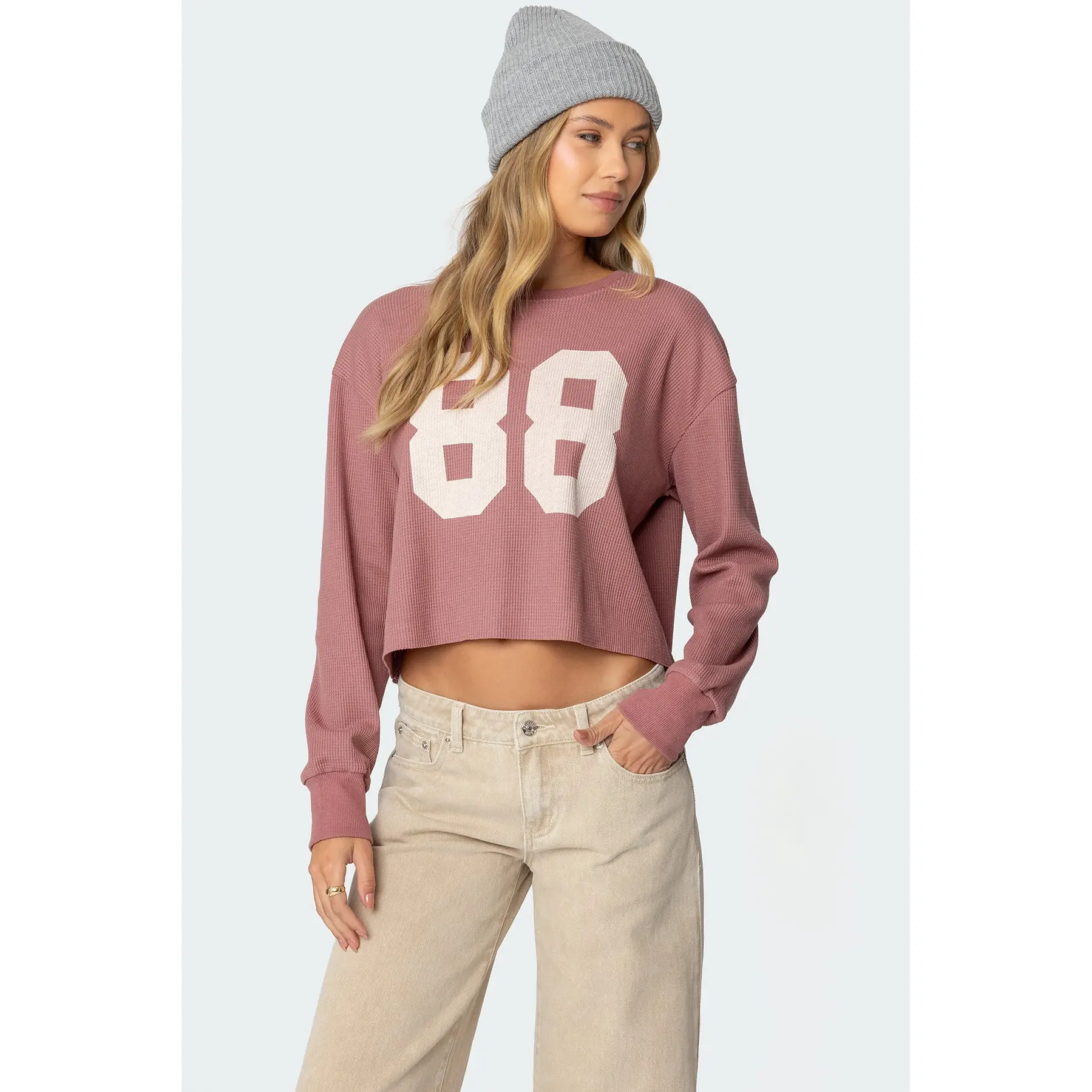 88 Waffle Long Sleeve T Shirt