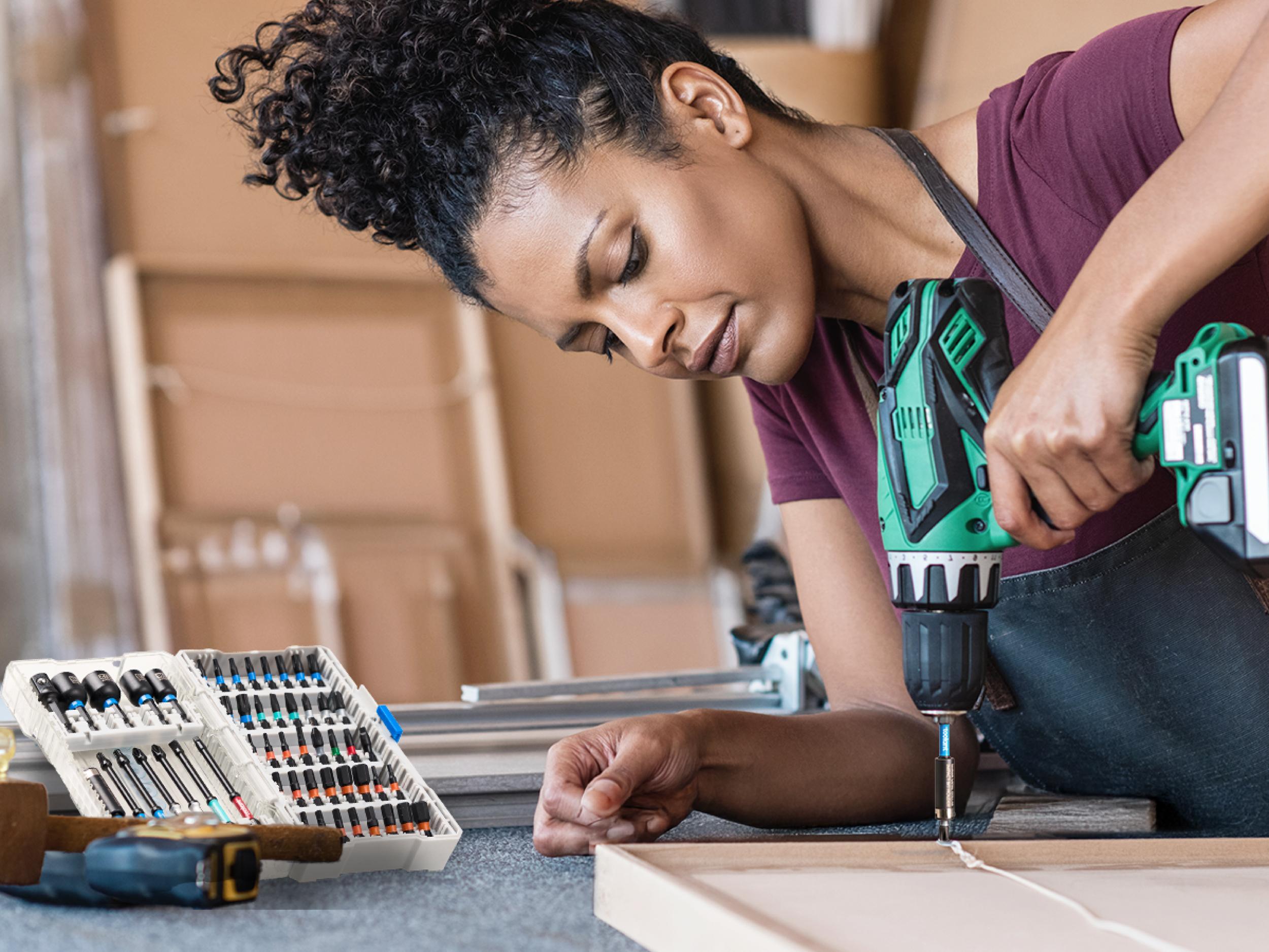 toolant Impact Driver Bit Set,52-Piece S2 Steel Screwdriver Bit Set,Hex,Torx,Phillips,Slotted,Square Bits and Nut Driver with Case, FathersDayGift