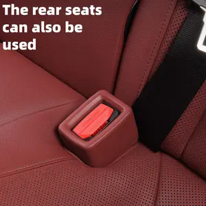 2-Piece Car Seat Belt Clip Protector Set, Anti-Collision and Scratch Protection Socket Cover Holder, Car Interior Accessories, Universal Car Accessories, Car Accessory