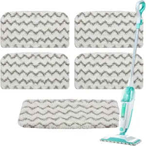 Replacement For  Steam Mop Pads: Microfiber Pads For  Steam Mop S1000 S2001 S1000A S1000C S1000WM - 50+Repeated Washable 1 Second Absorption Floor Cleaning Steam Mop  Pads 5-Pack