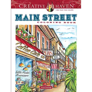 Creative Haven Main Street Coloring Book (Adult Coloring Books: USA) Paperback – Coloring Book, April 15, 2020