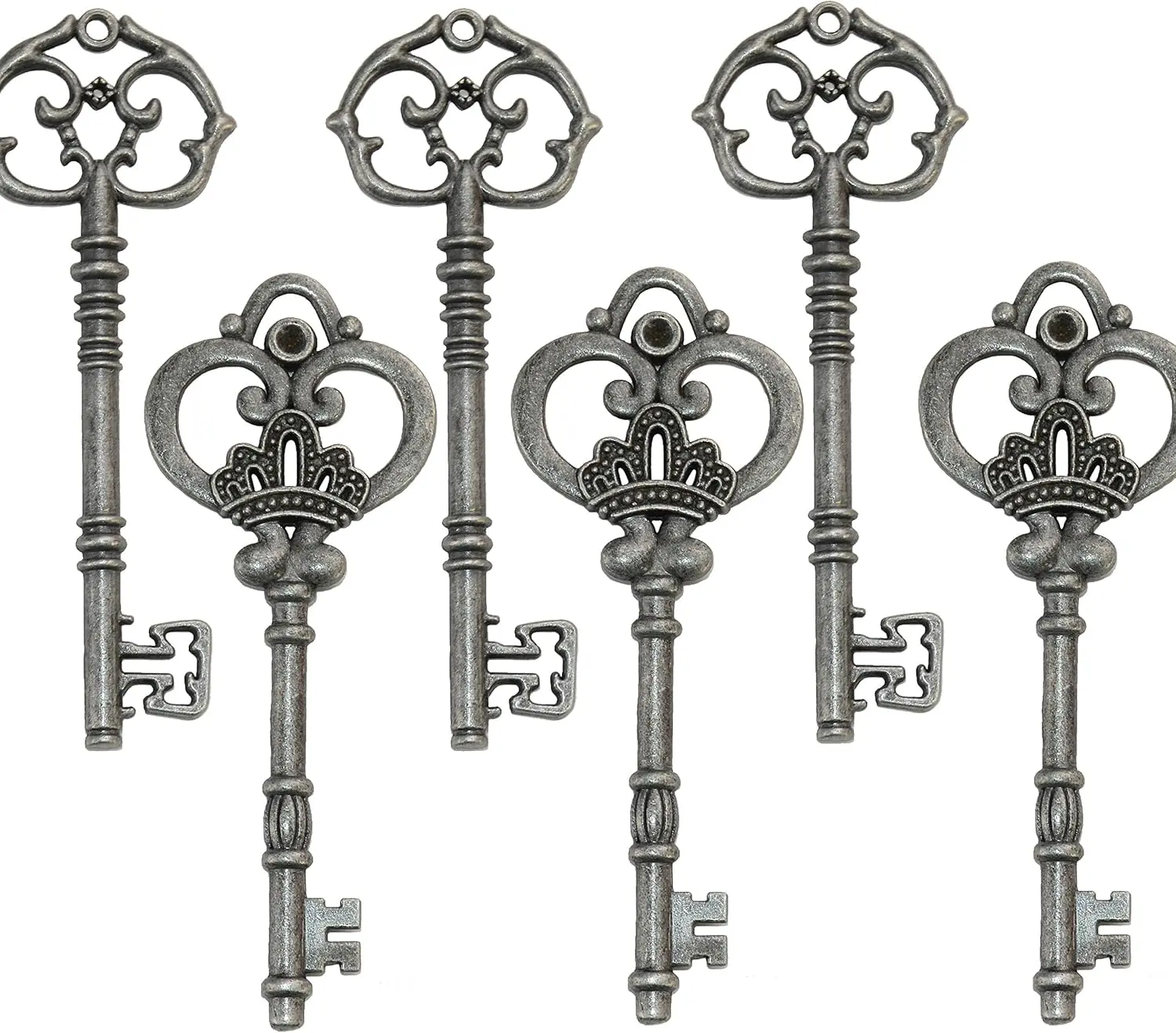 20-Piece Mixed Vintage Keychain Set, Antique Bronze Skeleton Keys for Rustic Wedding Party Favors & Decorations, Wedding Favors, Synthetic, Mixed 20, Fashion, Unisex, Casual