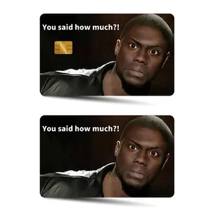 Credit Card Sticker, 2 Counts/set Ultra-thin Shiny Matte Finish Waterproof Scratch Resistant Durable Card Sticker, Compatible with Small Chip Cards, Decal Sticker, Self Adhesive Stickers