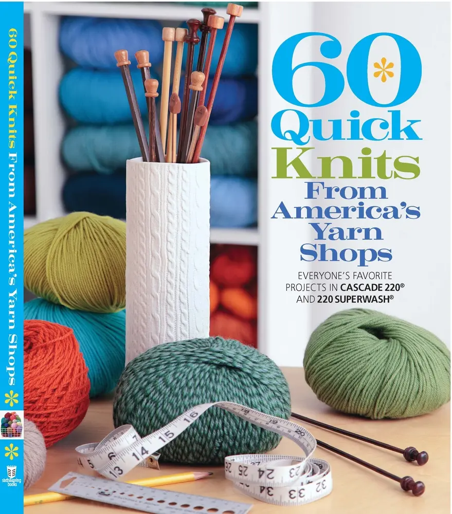 USED Book - 60 Quick Knits from America's Yarn Shops: Everyone's Favorite Projects in Cascade 220 and 220 Superwash by Sixth&Spring Books (COR) (Paperback) - english