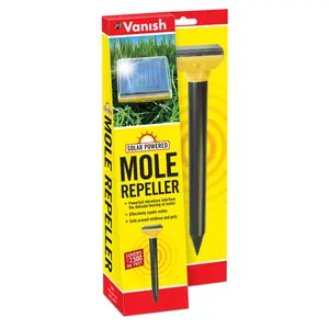 Solar-Powered Sonic Spike Repeller for Gophers & Moles