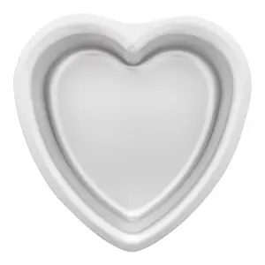 Fat Daddio's PHT-63 Anodized Aluminum Heart Cake Pan, 6" x 3" Inch
