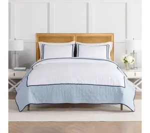 Draper James Cotton Microfiber Twin Quilt Set - True White