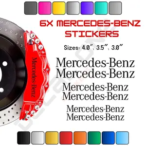 6x Mercedes-Benz Caliper Stickers 6x Mercedes-Benz Caliper Stickers