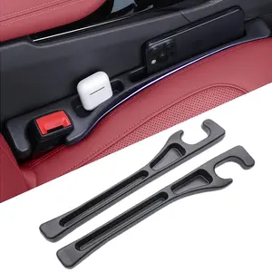 2 pcs Car Seat Gap Filler Organizer,No Drop Seat Guard， Universal Fit Soft Foam Car Seat Gap Plug to Fill The Gap Between Seat and Console, Car Seat Crevice Blocker Stop Things, Fit For Car SUV Truck, Car Organization Supplies