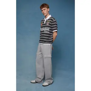 Pacsun Men's Gray Fleece Extreme Baggy Cargo SweatpantsÂ