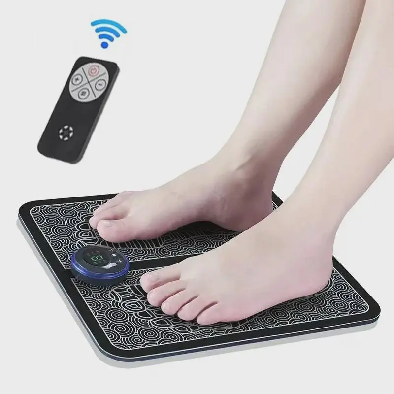 Electric Foot Massager Pad Electrical Muscle Stimulation Foot Massager USB Charging Portable Feet Massage Mat