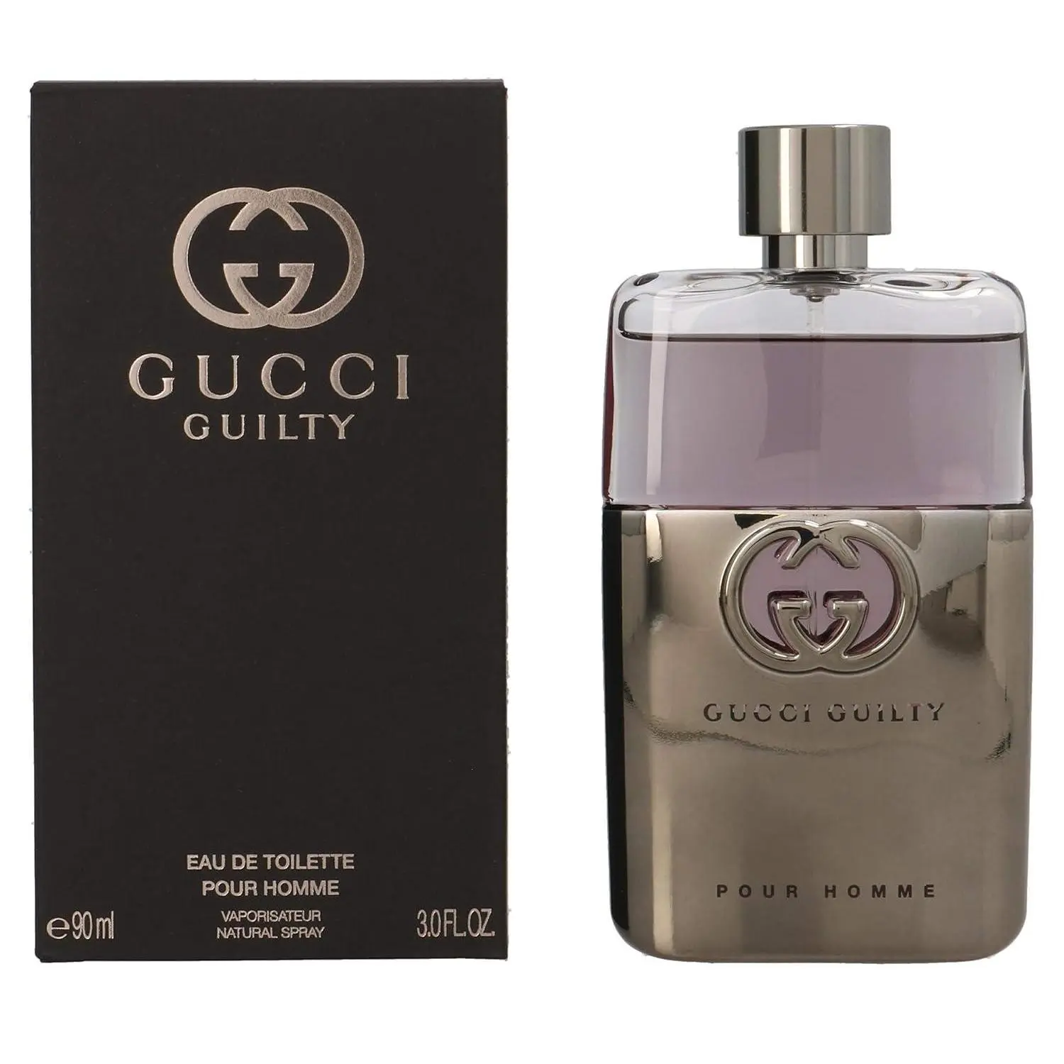 GUCCI Guilty by Gucci for Men Eau de Toilette Spray 3 Fl Oz Woody Floral Spicy Fragrance Bold Confident Scent Captivating Fougere Notes