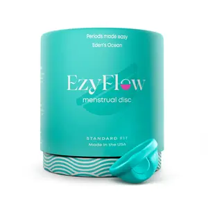 100% MEDICAL-GRADE MENSTRUAL DISC | Reusable + Soft | Vegan + Cruelty-Free | FDA Registered | Buit In Removal Pull Tab | Made In USA