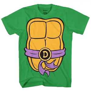 Teenage Mutant Ninja Turtles Shirt Boys' Donatello Short Sleeve Costume Top