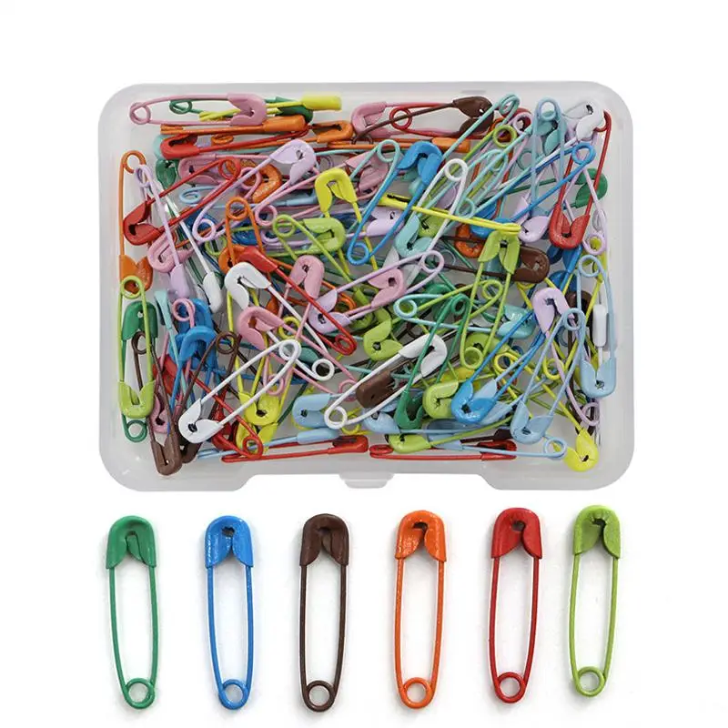 120pcs Random Color Safety Pin, Metal Safety Pin For Sewing, DIY Craft, Home & Office Sewing Accessories
