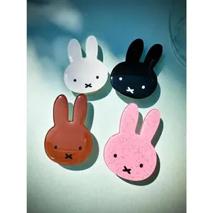 Miffy Bunny Phone Grip, Kawaii Rabbit Phone Holder Stand, Cute Animal Phone Accessory, Kindle Grip, Aesthetic Gift for Bunny Lovers