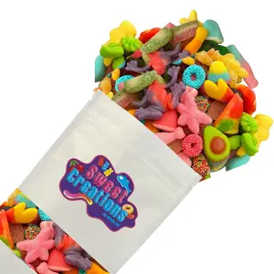 Sweet Creations Custom Candy Assortment Mix Bag - Build Your Perfect Bag with Fruity Gummies Sour Belts & Swedish Candy - Fun Interactive Experience - Freshly Packed & Sealed