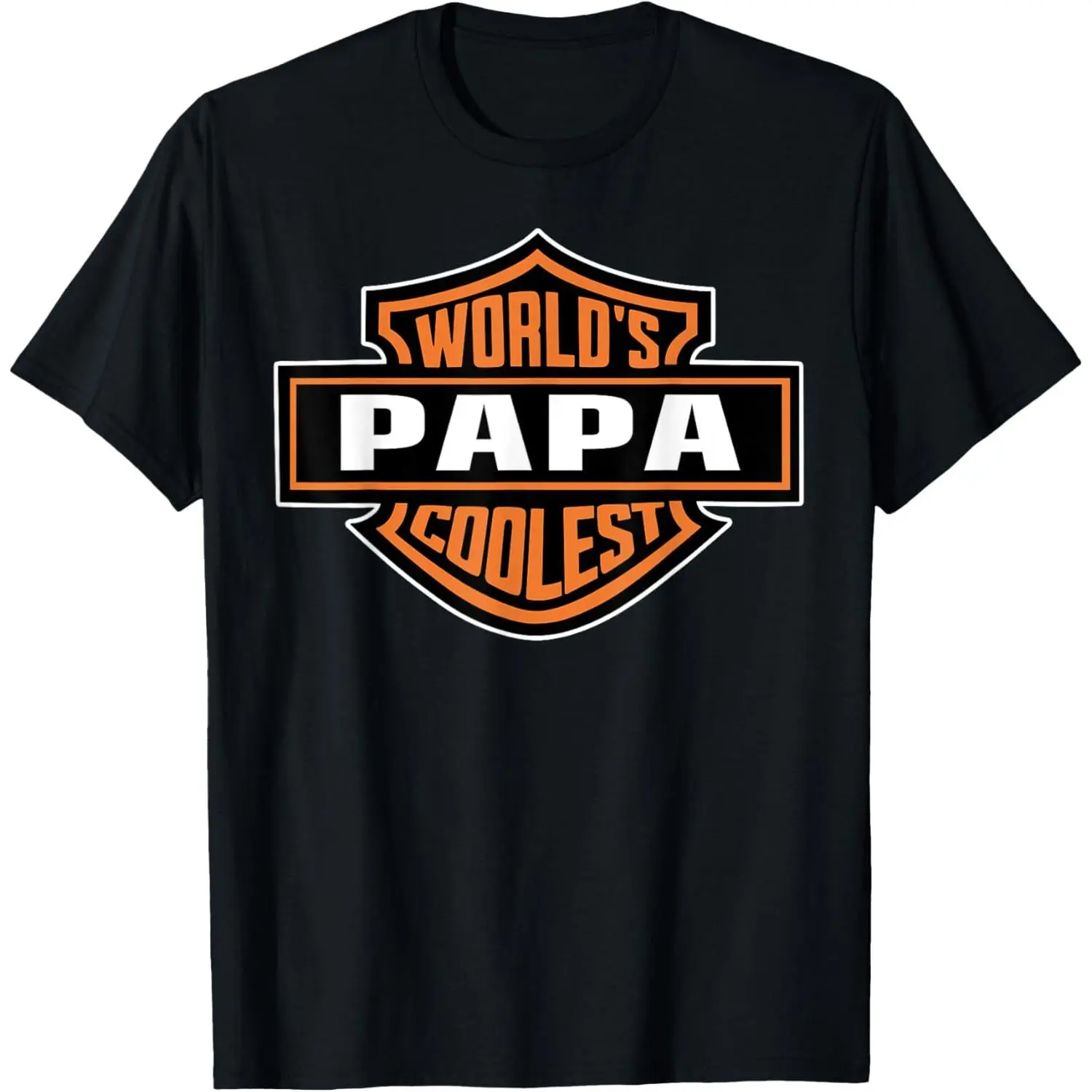 Mens World& # 39;s Coolest PAPA Best Dad In The World Father& # 39;s Day T-Shirt        Graphic tees Casual Shortsleeve girl dad