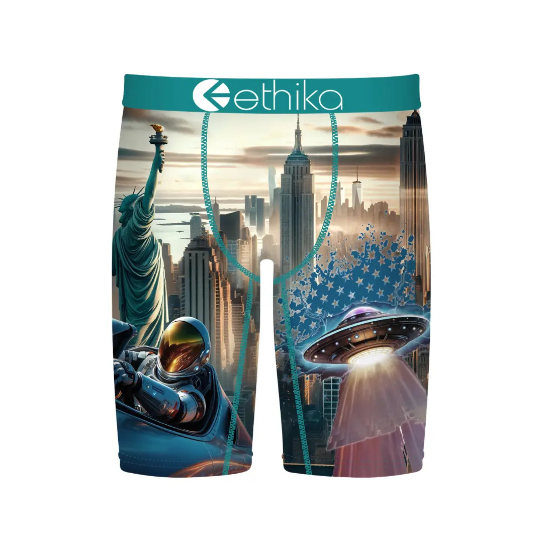 Ethika Purgatory Staple Men's Boxer Briefs - Original Soft Polyester-Spandex Stretch Fabric, No Gathering, No Pull-Down Menswear Underwear