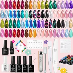 Beetles Cat Eye Gel Polish Set, DIY Nails at home gift Bunny Cutics Cosmetic Manicure Gift for women girls Fall Nail Halloween Nail Black Friday Winter Nail Christmas Gift