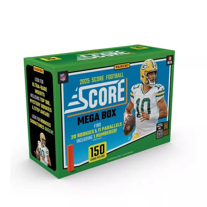2025 Panini NFL Score Football Trading Card Mega Box