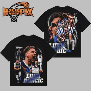 HOOPIX - Luka Doncic Premium Cotton Hoodie T-Shirt (Made In USA), LUKA MAGIC Fans Shirt, Game Day Outfits, Gift For Golden State Basketball Fans, Basketball Graphic Tee Hoodie