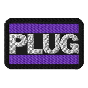 PLUG | Embroidered patches | Purple Logo