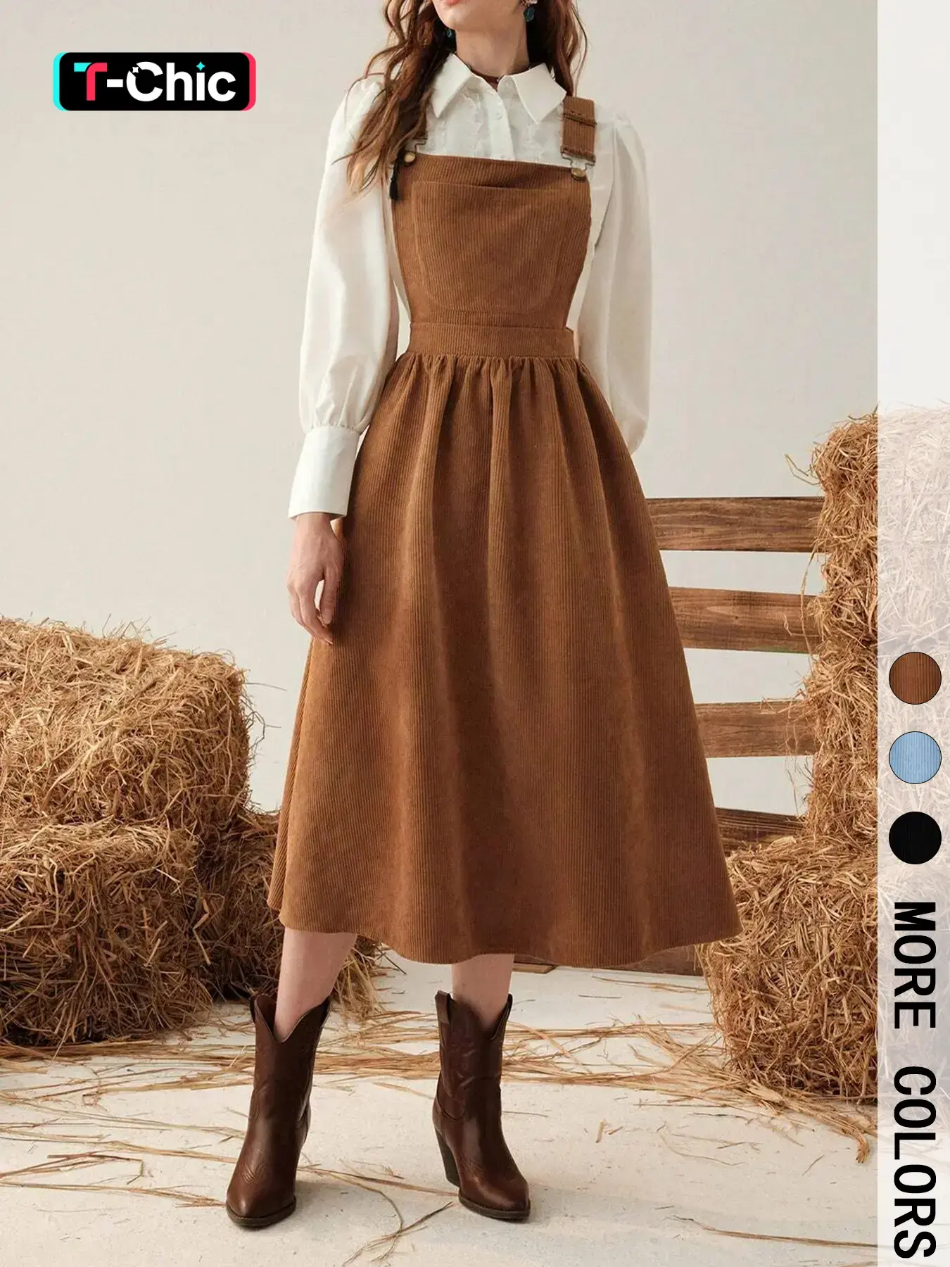 Women's Solid Ribbed Overalls Dress, Casual Sleeveless Square Neck A Line Lady Dress for Spring & Fall, Women's Clothing for Casual Everyday Wear, Womenswear, Casual Classy Dress