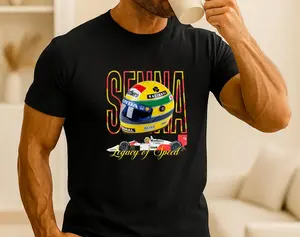 Vintage 90s Ayrton Senna Shirt Homage Retro Classic Graphic Tee Bootleg Unisex Sport Sweatshirt Gift - Racing Shirt