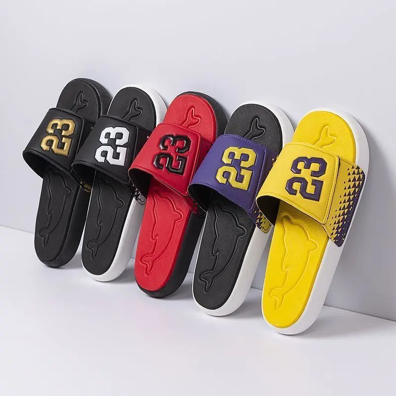 LIDARDAR Galaxy shop 2025 Spring and Summer Trends Boy New Personality Non-Slip Outerwear Home Leisure All-Matching Beach Shoes Flip-Flops Velcro casual non slip slipper black walking shoe