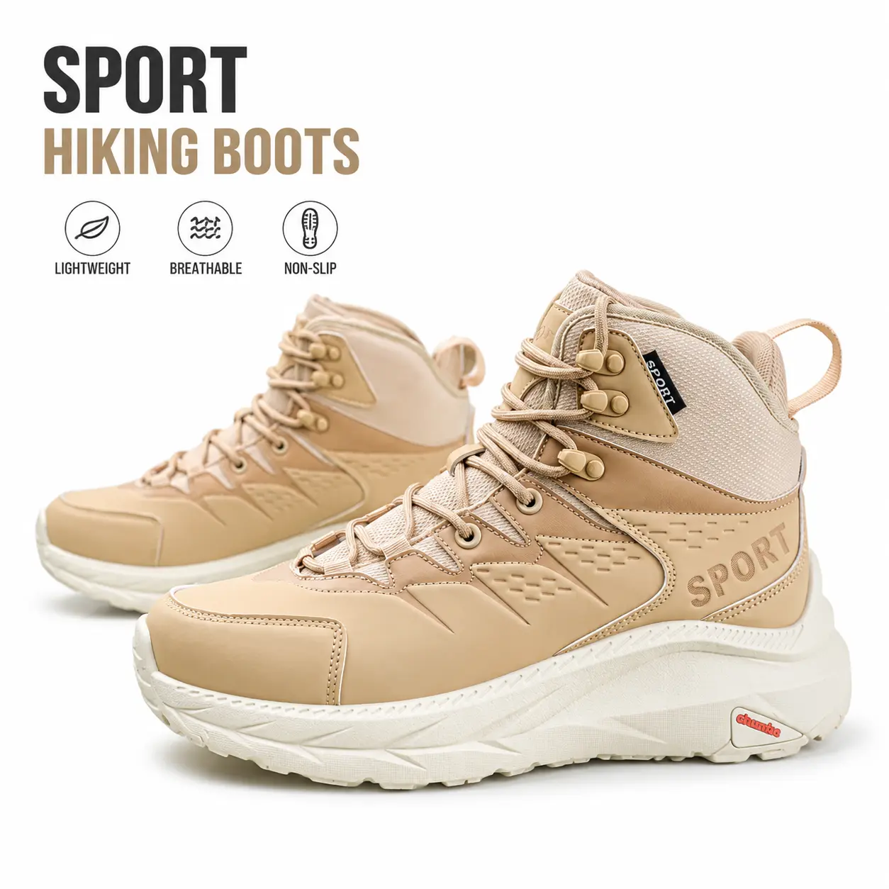 YANXIANSHOES Unisex Lace-Up High-Top Outdoor Fashion Boots | Outdoor Street Style | Hiking Boots / Casual Outdoor Footwear