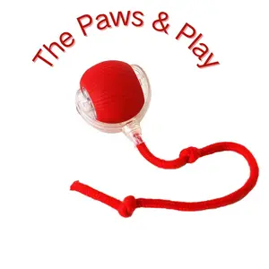 2026 Interactive Dog Cat Toy Durable USB Rechargeable Automatic Rolling Ball with Obstacle Avoidance for Small Medium Large Pets